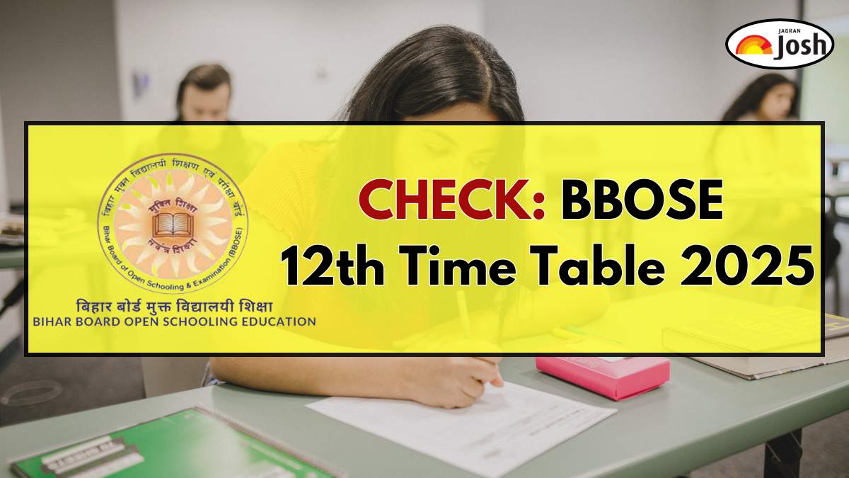 BBOSE 12th Time Table 2025: Bihar Open School Class 12 Exam Dates, Time - Download PDF