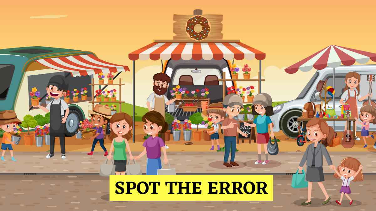 Brain Teaser Challenge: Can You Spot the Odd Thing in This Flower Market in 10 Seconds?