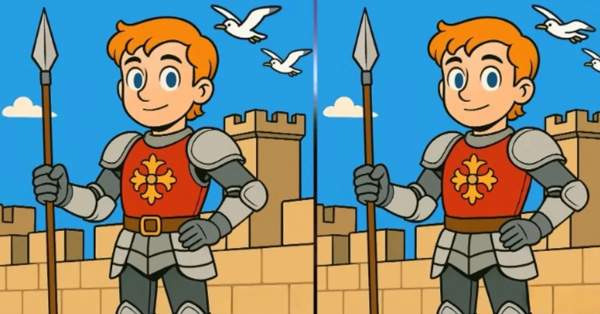 Spot 3 Differences in Soldier Guarding Fort