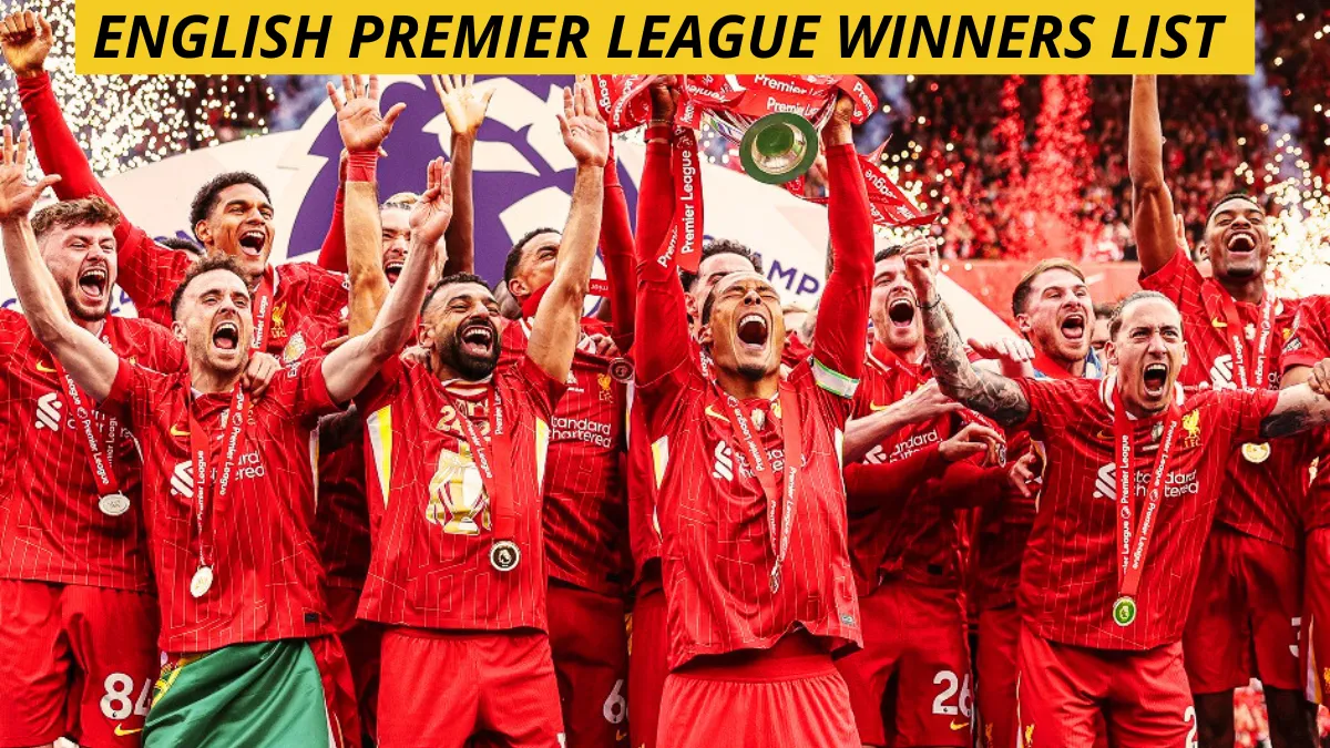 English Premier League Winners List (1992-2025)