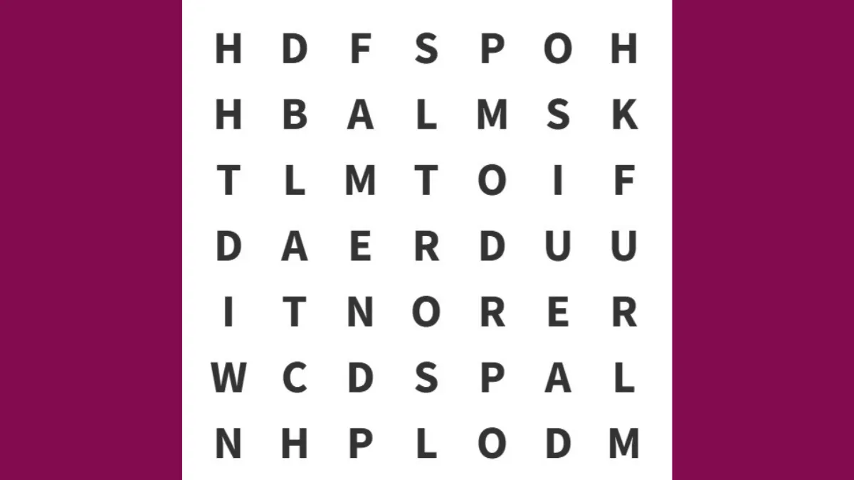 Word Puzzle: Find “FLOUR” in 7 Seconds!