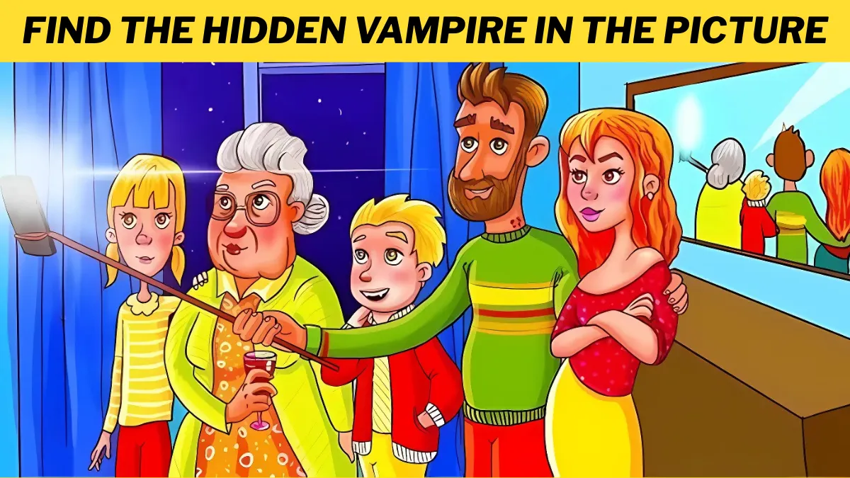 Only geniuses with 140+ IQ can spot the hidden vampire in the picture in 5 seconds!