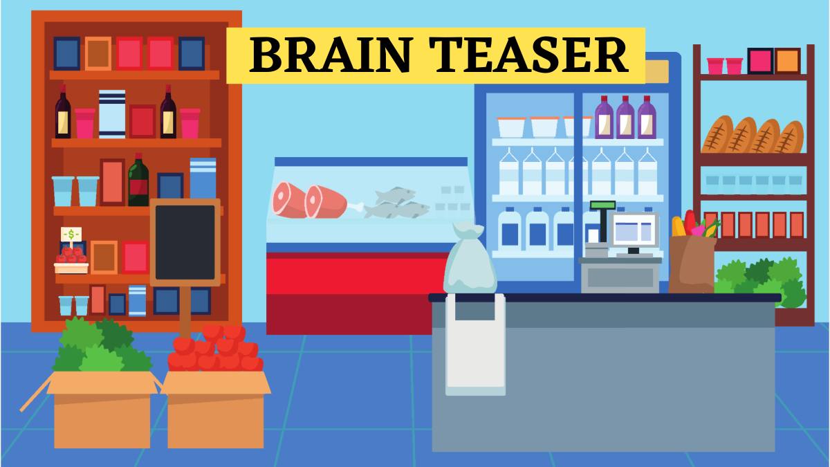 Test Your Eyes in this Brain Teaser: Where is the Apple Basket in This Grocery Store?
