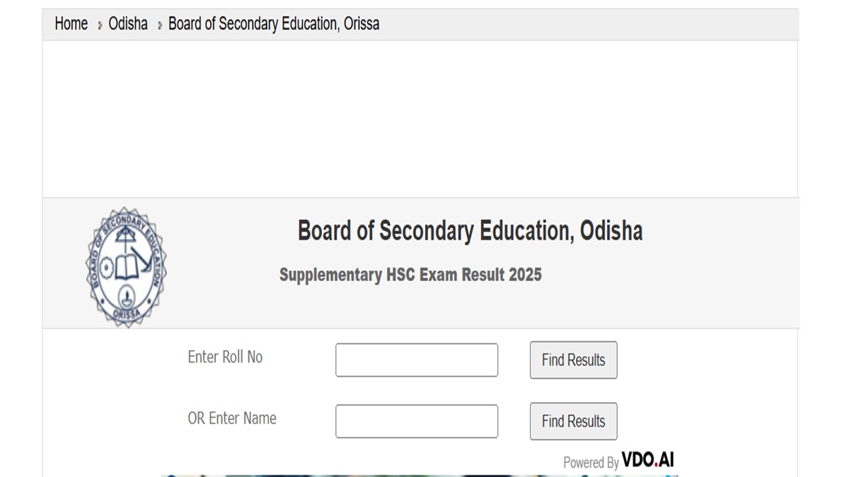 Odisha 10th Supplementary Result 2025 Declared: Download Odisha HSC Marksheets at bseodisha.ac.in