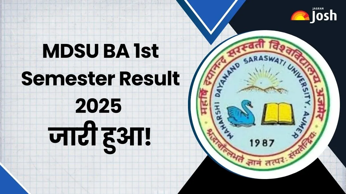 MDSU BA 1st Semester Result 2025 OUT