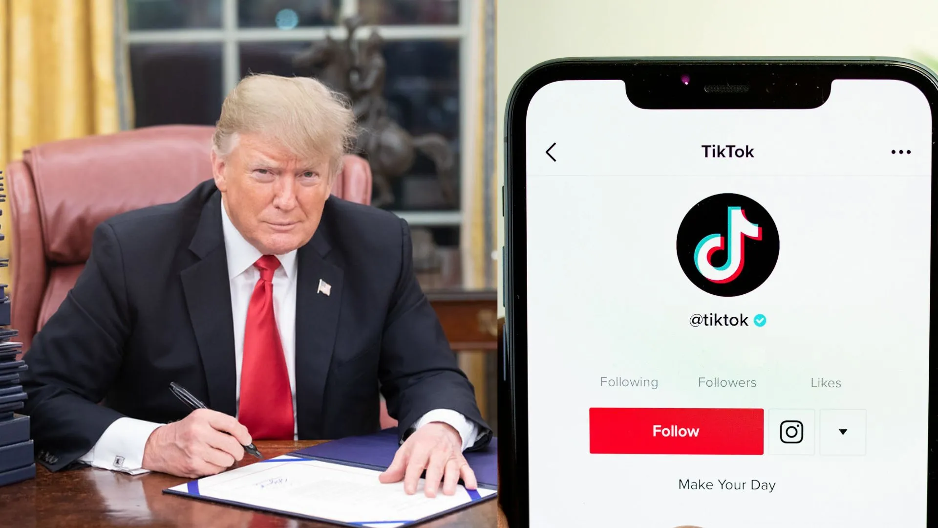 President Trump addressed, "America, we are BACK! What's Up TikTok?" through the official TikTok Account on Tuesday, August 19, 2025.