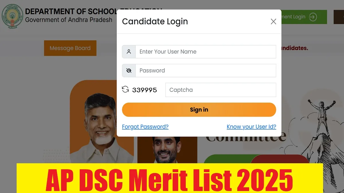 Get all details about AP DSC Merit List 2025 here