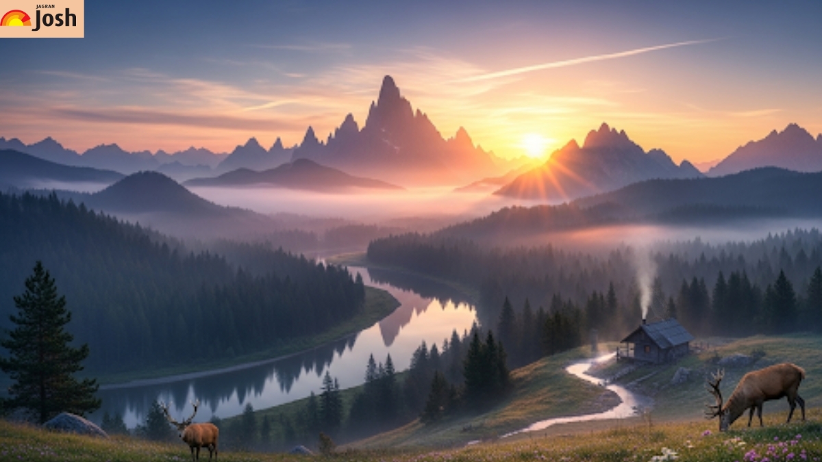 You have Hawk-Eye Vision with 140+ IQ Level, If You Can Find the Hidden Owl in this Beautiful Mountain-Sunrise Artwork Optical Illusion