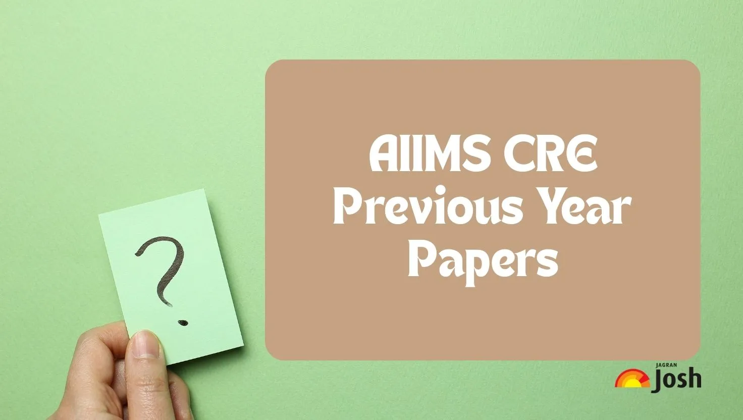 Download the AIIMS CRE Previous Year Question Paper PDF