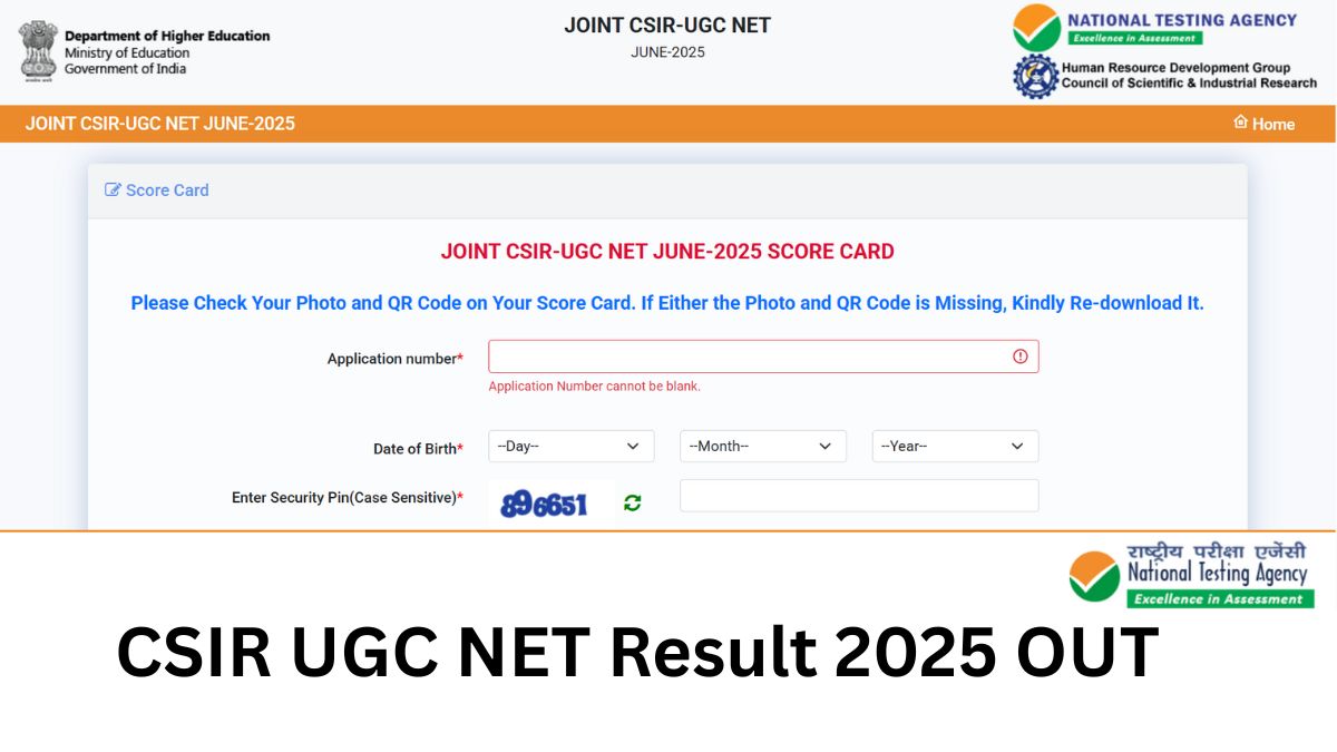 CSIR UGC NET Result 2025 OUT: सीएसआईआर यूजीसी नेट रिजल्ट जारी, यहां से करें चेक
