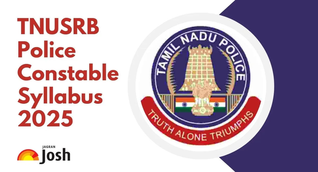 TNUSRB Police Constable Syllabus 2025 & Exam Pattern