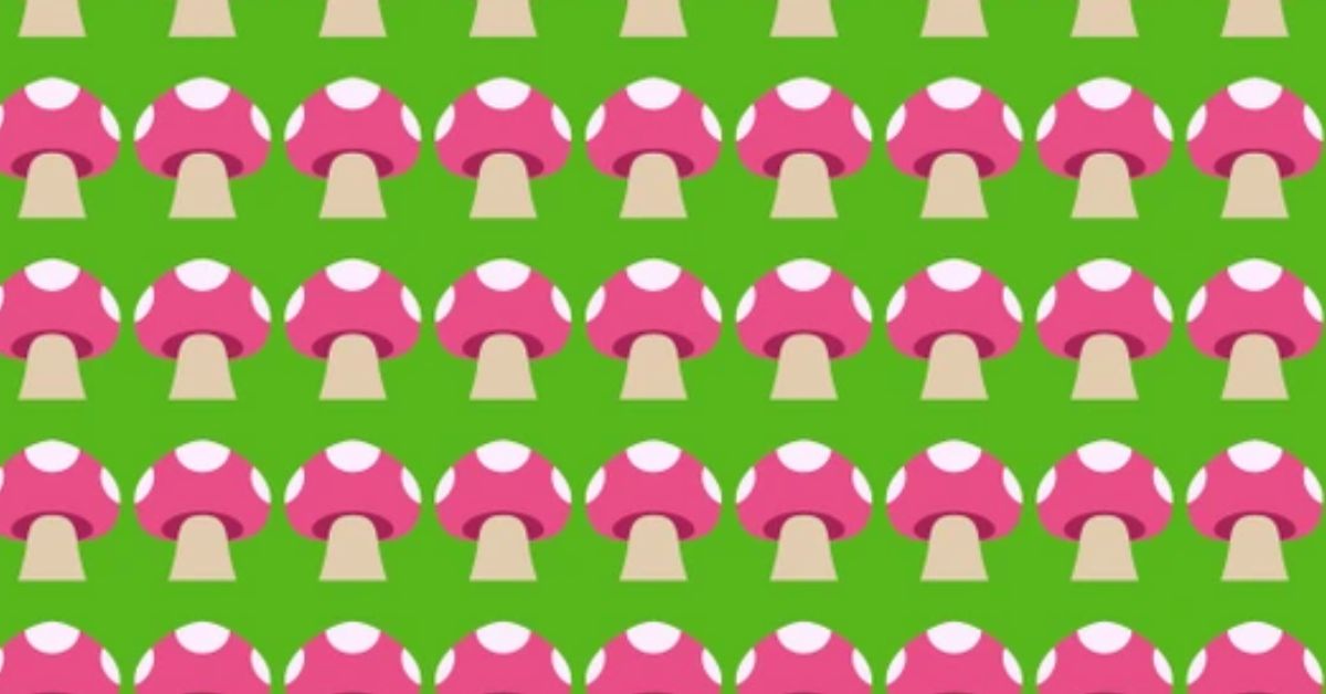 Think You’re Sharp Enough with an IQ of 151? Try Finding the Hidden Odd Mushroom in This Mind-Bending Brain Teaser IQ Challenge