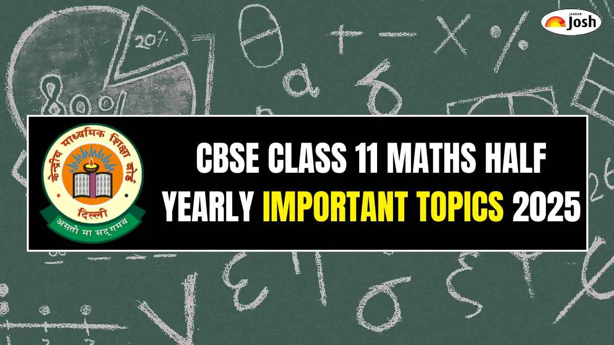 CBSE Class 11 Maths Half Yearly 2025: Chapter-wise Important Topics and Study Tips