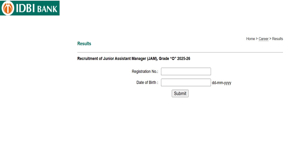 IDBI JAM Final Result 2025 Released at idbi.bank.in, Check Steps to Download Merit List - Link Here