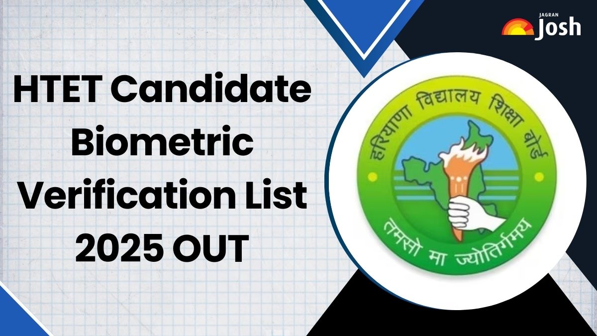 HTET Candidate Biometric Verification List 2025 OUT: एचटीईटी बायोमैट्रिक वेरिफिकेशन लिस्ट जारी, यहां करें चेक