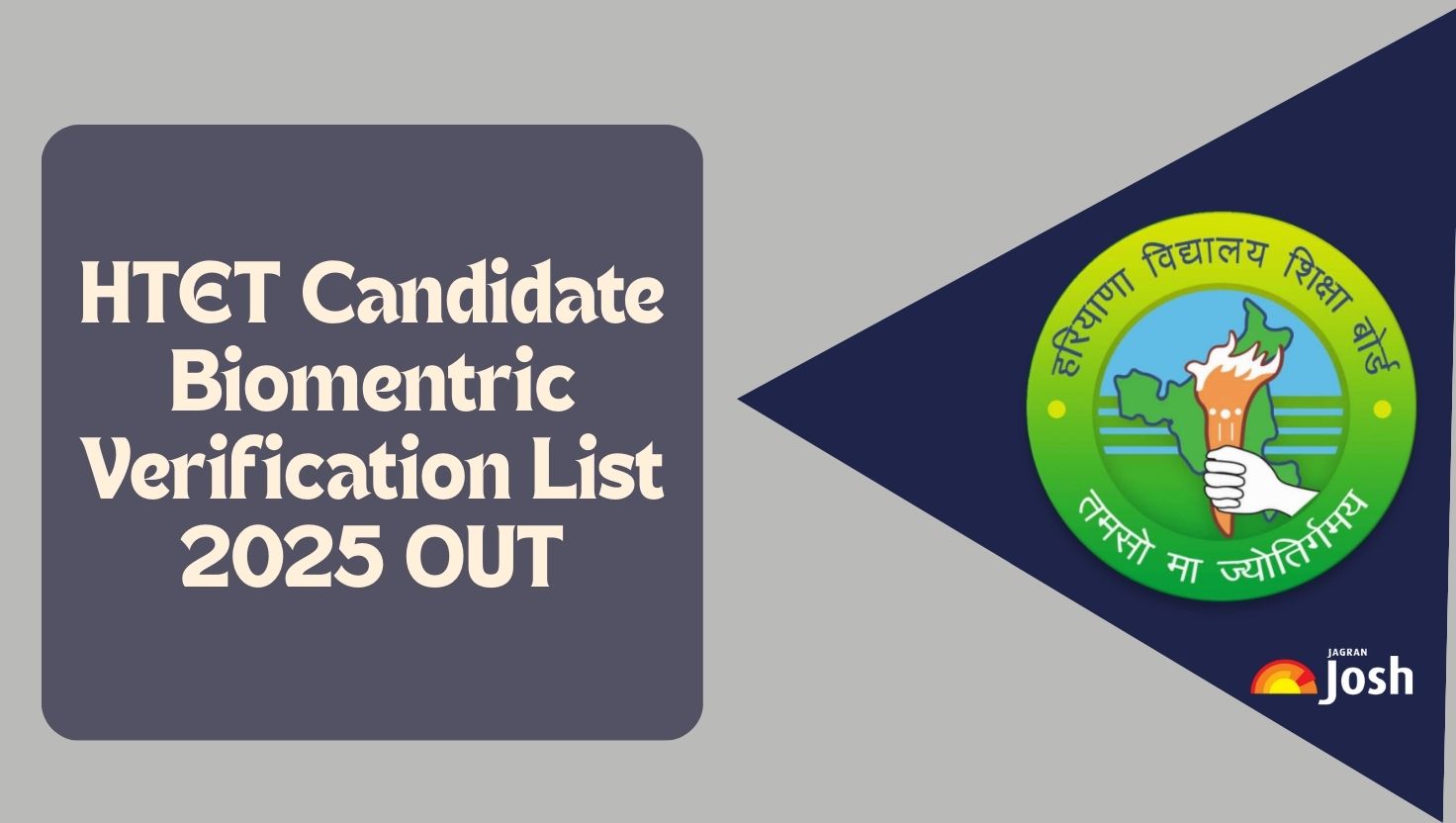 HTET Candidate Biometric Verification List 2025 Out: Download District wise Candidate List PDF Here