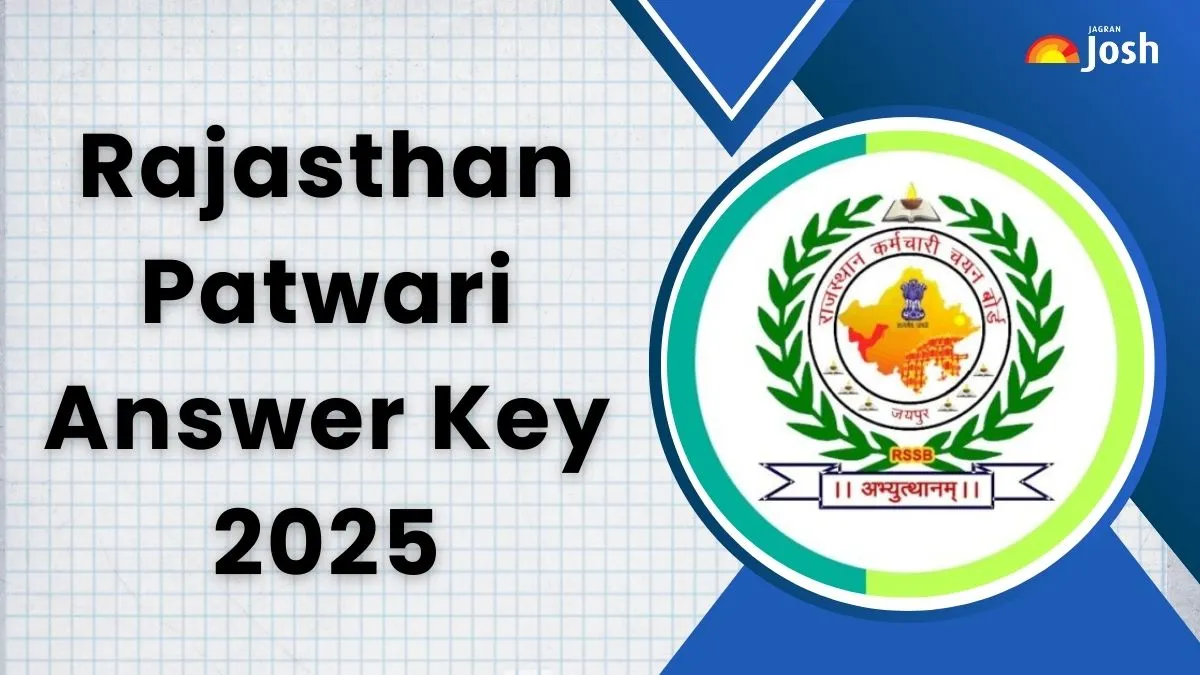 RSSB Rajasthan Patwari Answer Key 2025 जारी हुई।