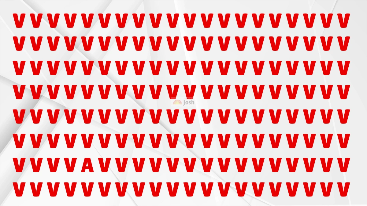 You have the eyesight of a hawk if you can find “A” in 5 seconds!