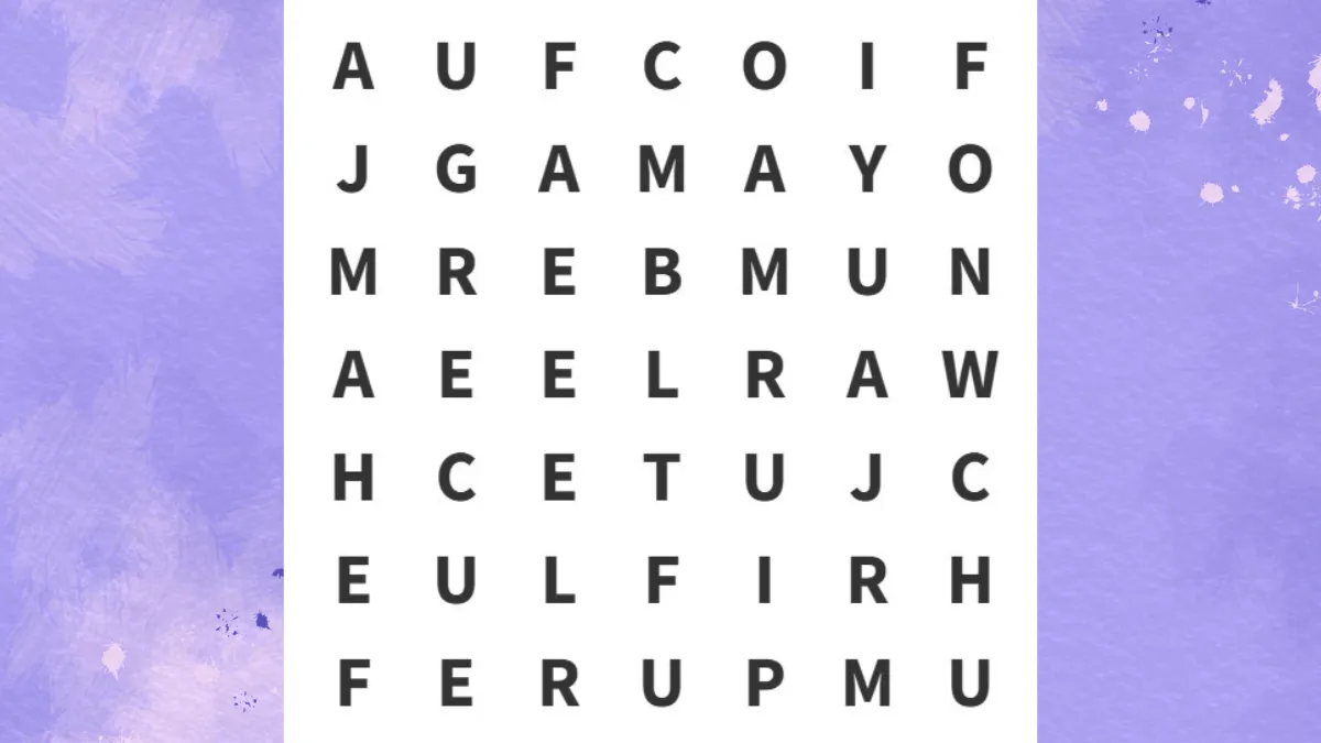 Word Puzzle: Find PURE