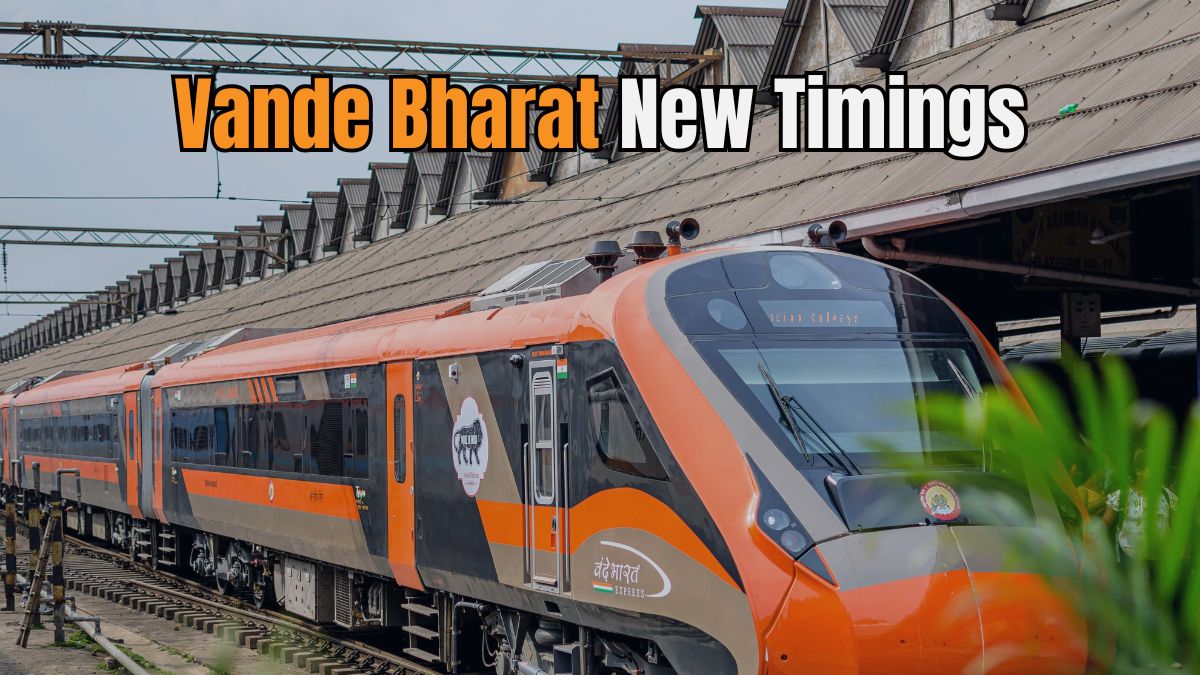 Vande Bharat New Timings: Mumbai Central to Gandhinagar New Route; Check Full Details
