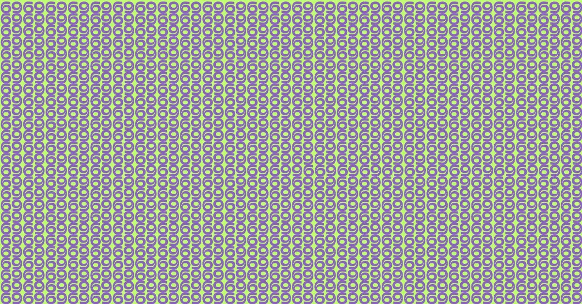 Find the Hidden Odd Number 96 in this Series of 69