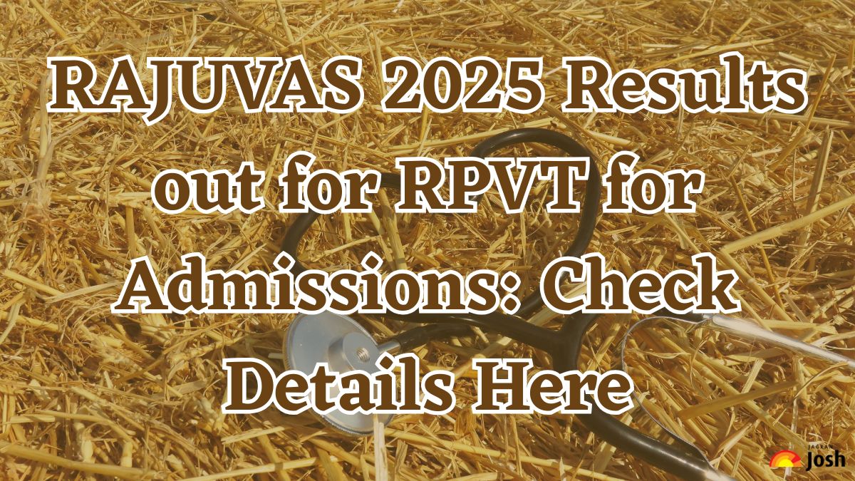 RAJUVAS 2025 Results out for RPVT for Admissions: Check Details Here