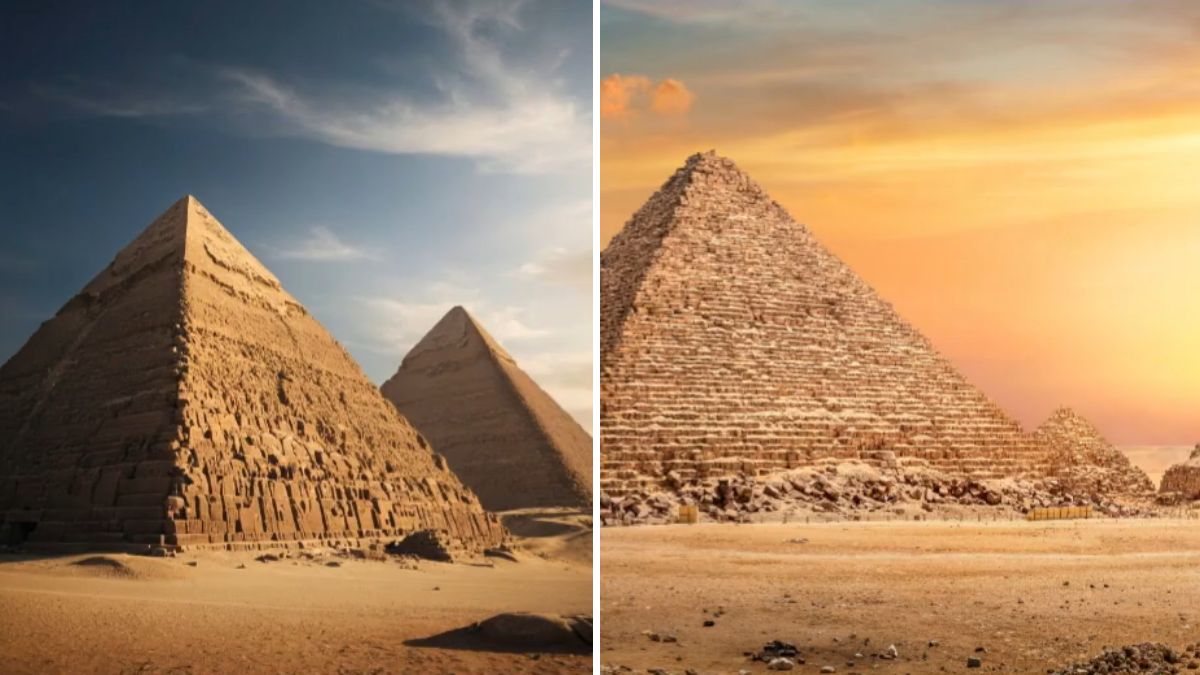 AI vs Real: If You Are High IQ, Spot Which Pyramid Image Is Fake In 21 Seconds!