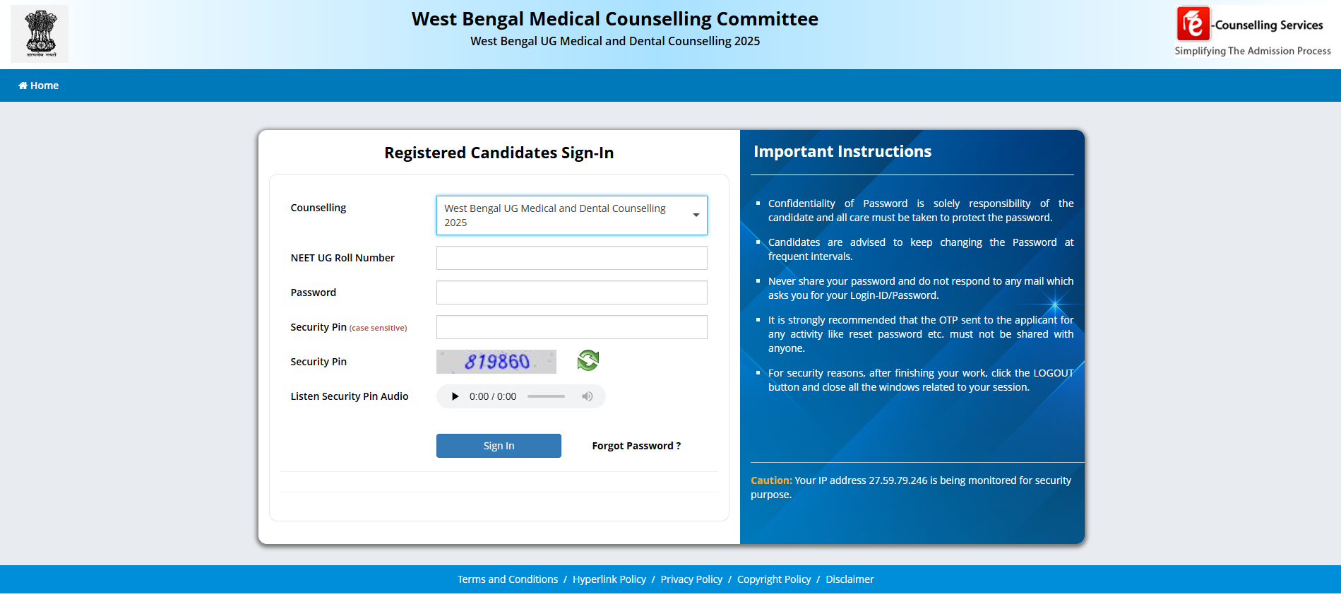 West Bengal NEET UG 2025: WBMCC Released Round 1 Seat Allotment Result Released at wbmcc.nic.in