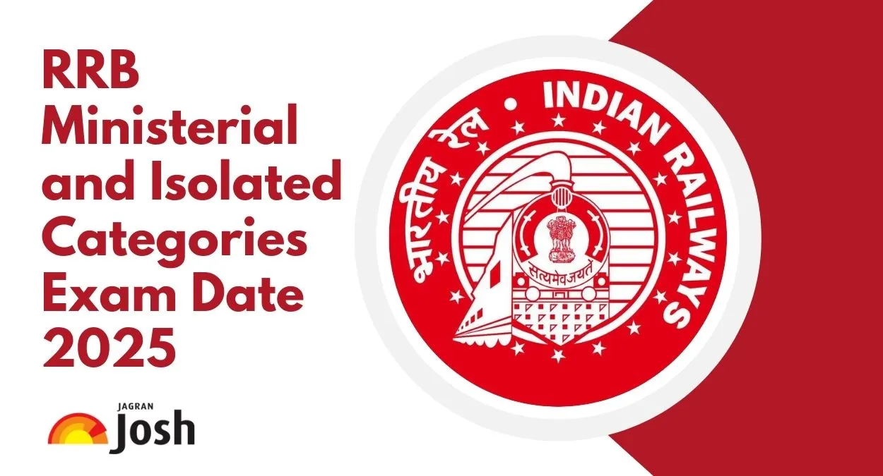 RRB Ministerial and Isolated Categories Exam Date 2025 Out