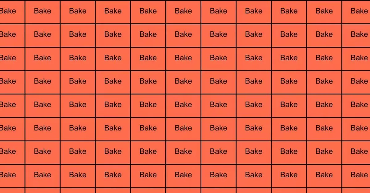Can You Find the Hidden Word LAKE Among the BAKEs?