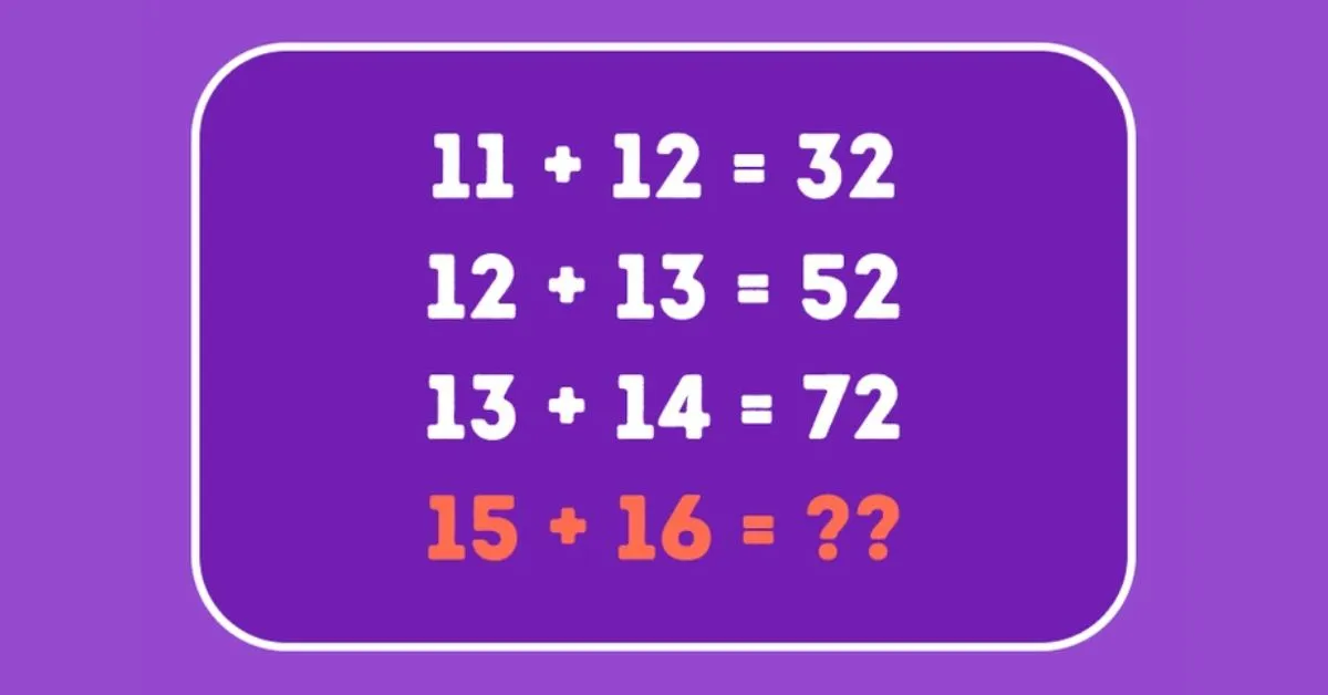 Solve the Math Equation in this Brain Teaser IQ Test