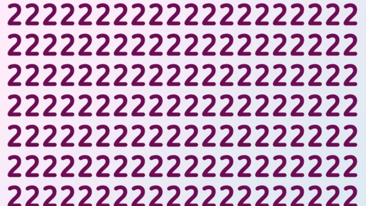 Find out the Odd Number in this “2” Repeating Series Brain Teaser