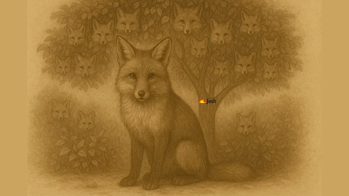 Count the Number of Foxes in this Beautiful Artwork Optical Illusion
