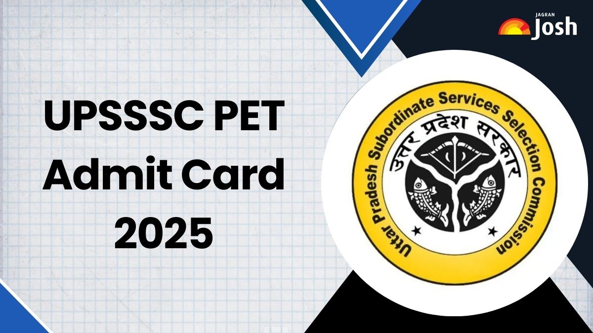 UPSSSC PET Admit Card 2025: यूपी पीईटी एडमिट कार्ड upsssc.gov.in पर होगा जारी, यहां मिलेगा Direct Link 
