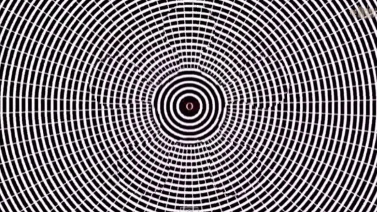 Can you see the hidden object in this mind-bending radial optical illusion?