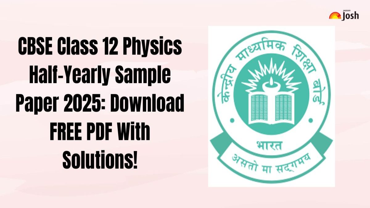 CBSE Class 12 Physics Term 1 Sample Paper 2025: Download FREE PDF With Solutions!