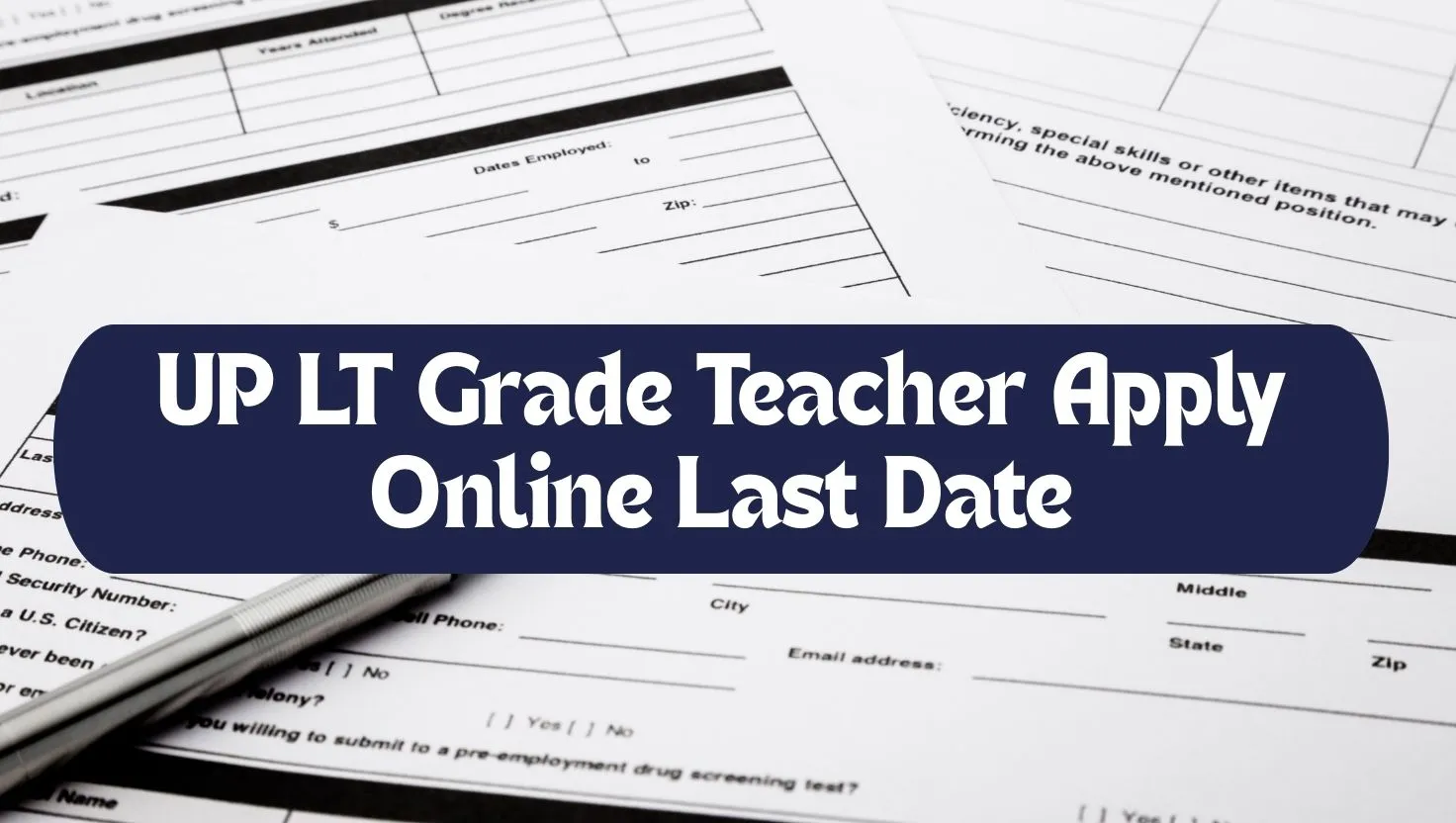 Apply for UP LT Grade Teacher Recruitment 2025
