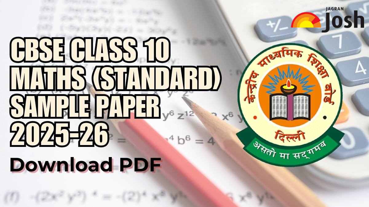 CBSE Class 10 Maths Sample Paper 2025-2026: Download Standard Paper with Marking Scheme in English & Hindi PDF
