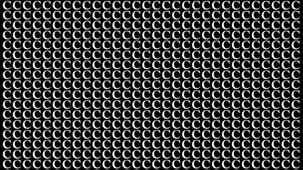 If You Have Eyes Like An Eagle And IQ Like Einstein, Then Spot The Letter Hidden Among C's In 18 Seconds!