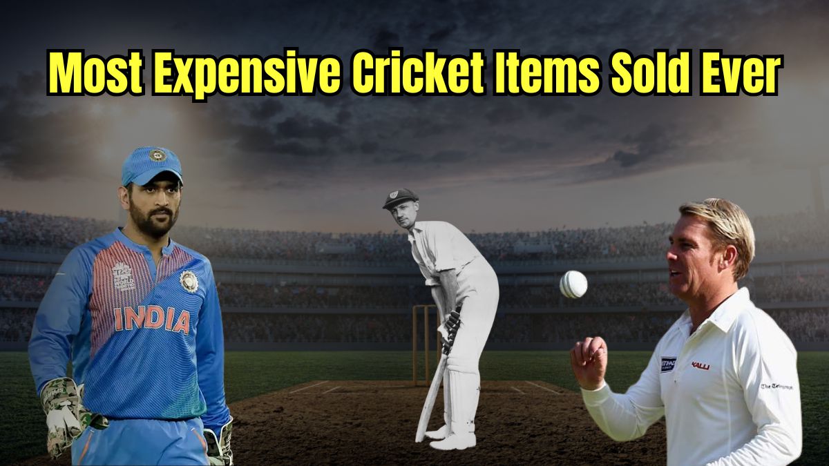 Most Expensive Cricket Items Sold Ever: From Don Bradman’s Cap to MS Dhoni’s World Cup Bat; Check Price Here