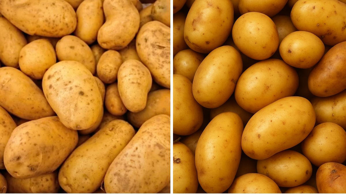AI vs Real: Use Your Sharpest Eyes and Intelligent Mind To Tell Which Image of Potatoes Is AI-Generated In 10 Seconds!