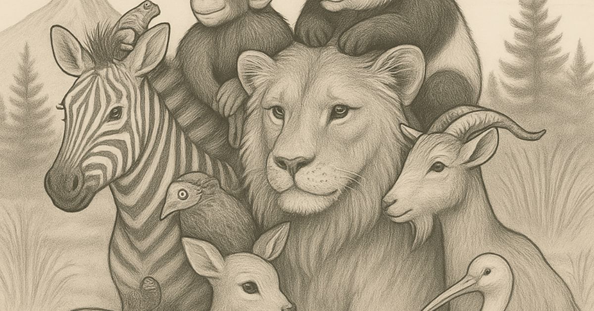 Is Your Intelligence at the Nikola Tesla High IQ Above 161 Level to Successfully Count Every Concealed Animal in This Harmonious Forest Scene?