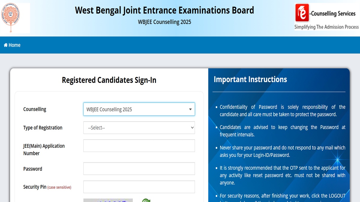 WBJEE Counselling 2025: Round 1 Registration, Choice Filling Close Today, Allotment Result on September 3