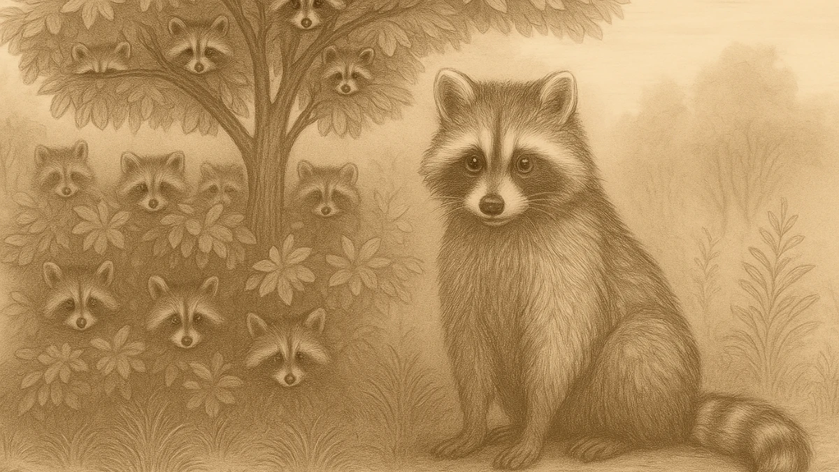 Optical Illusion Visual IQ Test: If you have 140+ IQ and hunter’s eyes, find 12 raccoons in 12 seconds!