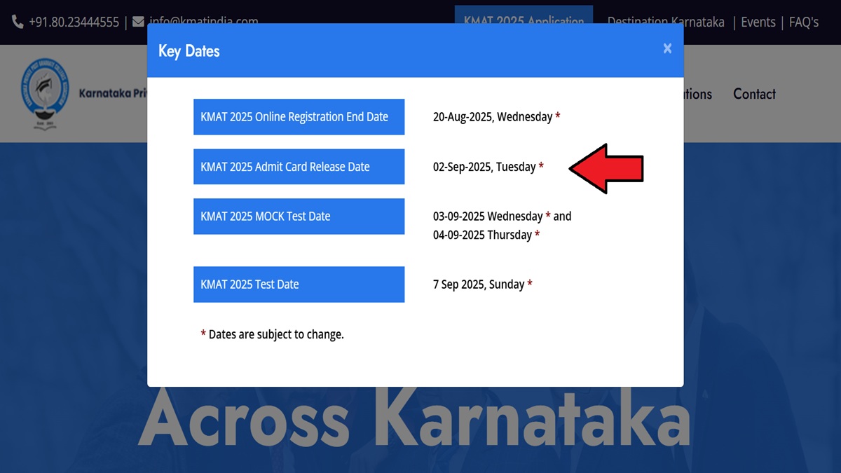 KMAT Admit Card 2025 Today at kmatindia.com, Get Direct Link Here to Download