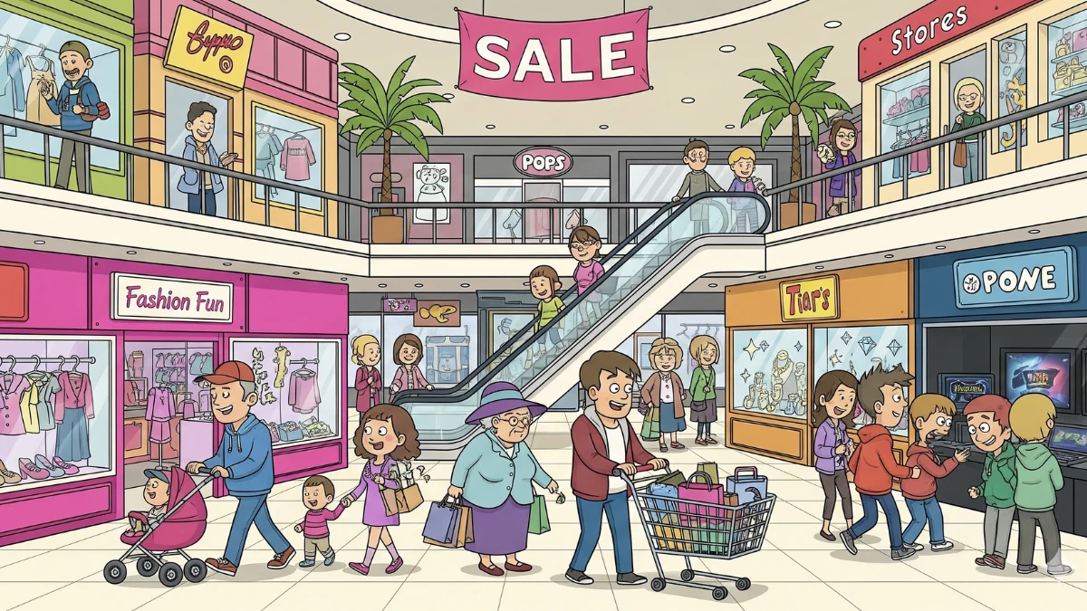 You've 20/20 Vision and 130+ IQ if you can find the necklace in the mall in 7 seconds!
