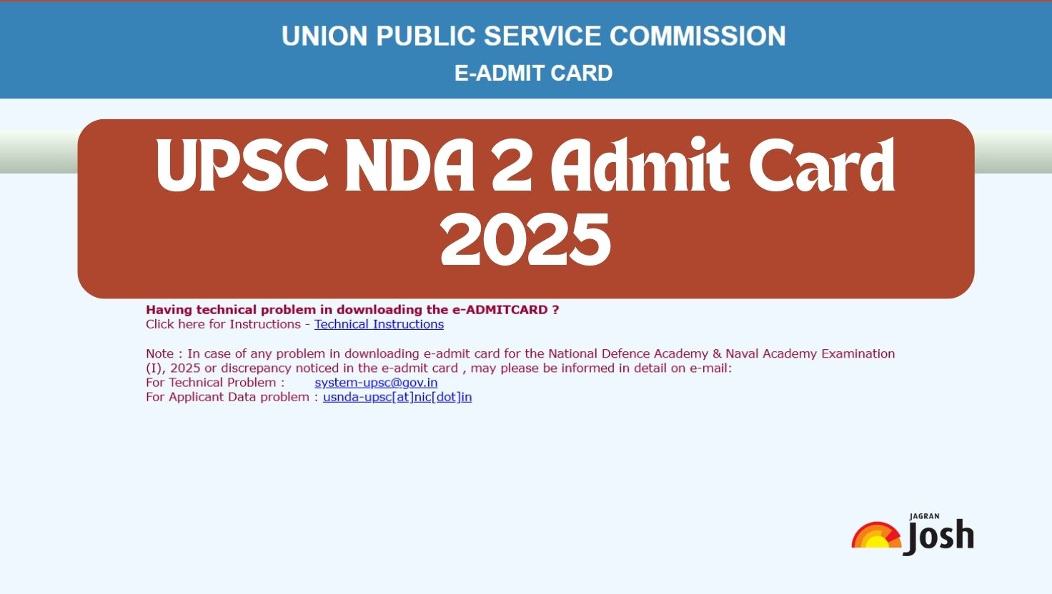 UPSC NDA 2 2025 Admit Card 2025 Releasing Soon at upsc.gov.in, Download September 14th Exam Hall Ticket PDF - Link Here