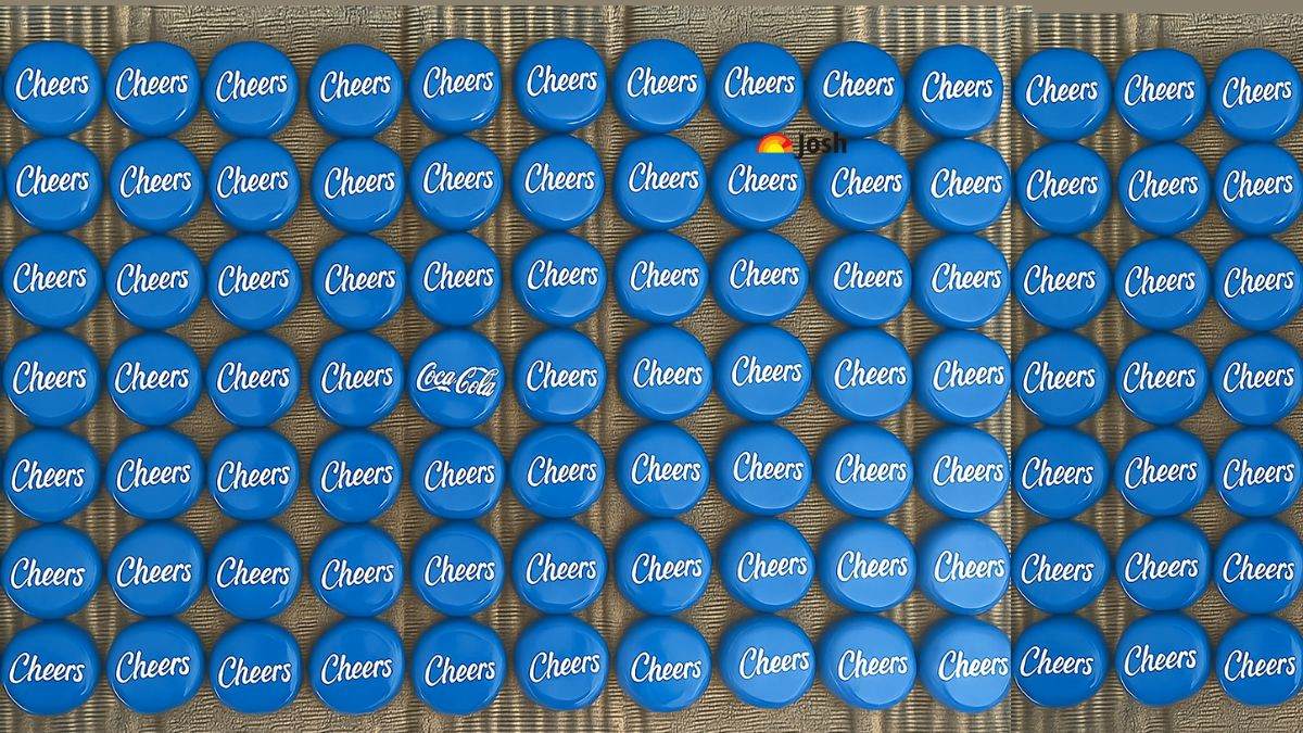 Brain Teaser IQ Test: Find Out The Hidden “Coca-Cola” Cap Among the Seas of “Cheers” Written on the Bottle Cap to Prove your Plutonian Eye-Skill