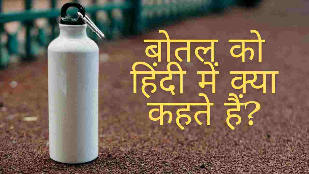 बोतल को हिंदी में क्या कहते हैं?