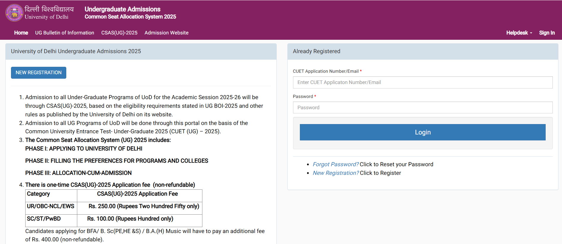 DU UG Admission 2025: Mop-Up Round Begins Today for UG Admissions Using Class 12 Marks; Details Here